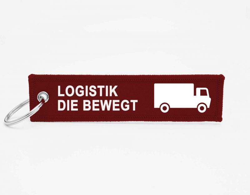 Logistik Schluesselanhaenger mit logo