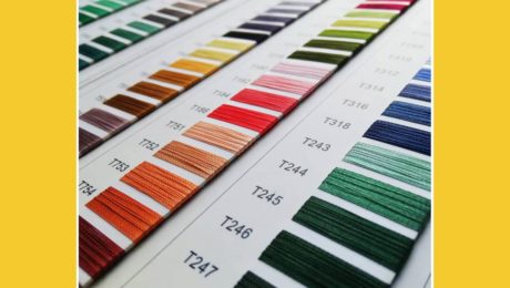 Verschiedene Farben - Stickfarben