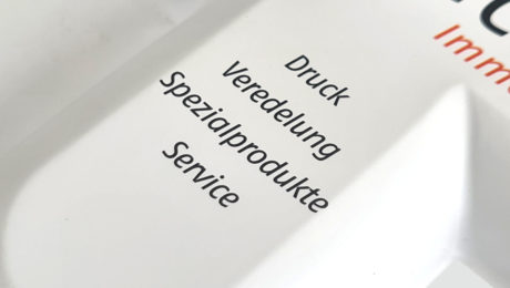 Tampondruck Digitaldruck